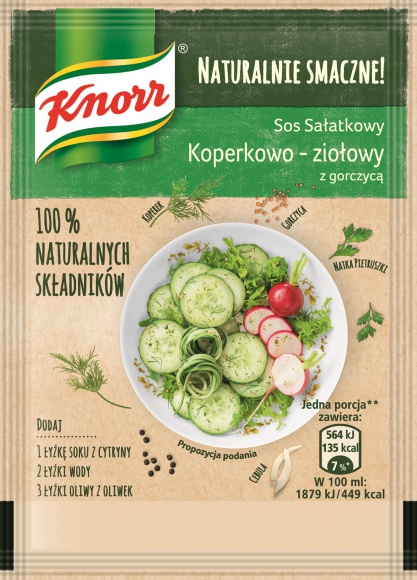 NOWOŚĆ! Sosy sałatkowe Naturalnie smaczne! Knorr