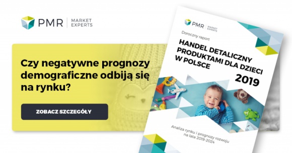 Dynamika rynku produktów dla dzieci przyspieszy w 2019 r. BIZNES, Handel - Po słabszym 2018 r. dynamika rynku produktów dla dzieci powinna znowu przyspieszyć i osiągnąć 4,8% w 2019 r. Tym samym wartość rynku wyniesie 15,2 mld zł, wynika z prognoz zawartych w najnowszym raporcie PMR „Handel detaliczny produktami dla dzieci w Polsce 2019".