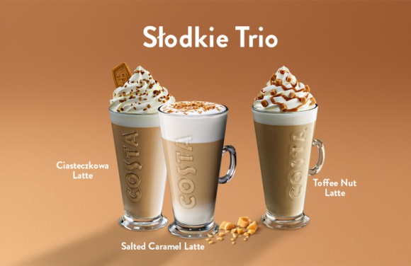 Handel, BIZNES - W ostatnie tygodnie zimy warto sięgnąć po prawdziwie pyszny zastrzyk rozgrzewającej słodyczy i energii., Deserowe trio kawowe Costa Coffee na pyszną osłodę każdego dnia Handel, BIZNES - W ostatnie tygodnie zimy warto sięgnąć po prawdziwie pyszny zastrzyk rozgrzewającej słodyczy i energii.