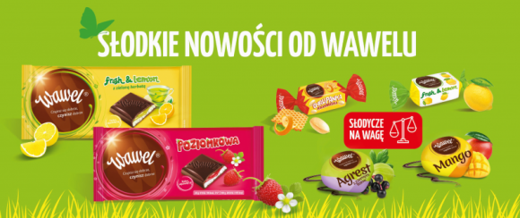 Przemysł spożywczy, BIZNES - Zbliża się wiosna, a wraz z nią na półkach sklepowych pojawiają się słodycze z sezonowej oferty od firmy Wawel. To znane i cenione przez konsumentów produkty w wiosennej odsłonie oraz atrakcyjne nowości., Wiosenne nowości od Wawelu Przemysł spożywczy, BIZNES - Zbliża się wiosna, a wraz z nią na półkach sklepowych pojawiają się słodycze z sezonowej oferty od firmy Wawel. To znane i cenione przez konsumentów produkty w wiosennej odsłonie oraz atrakcyjne nowości.