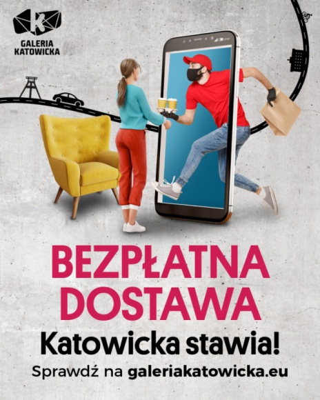 Galeria Katowicka wspiera najemców gastronomicznych usługą darmowej dostawy Handel, BIZNES - Galeria Katowicka wspiera swoich najemców i klientów uruchamiając dedykowaną im usługę, „Dowozimy za free”.